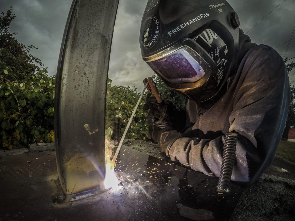 Shielded Metal Arc Welding is something you can learn at a trade school and it pays very good money. Steel pole